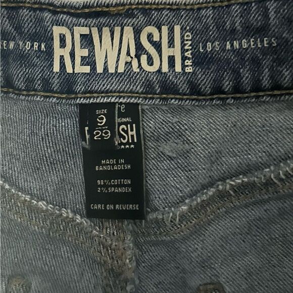 Rewash Fringe Hem High Rise Denim Shorts Size 29 - Picture 9 of 9